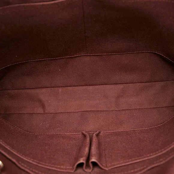 Louis Vuitton Monogram Macassar Porte Document Voyage Bag M40225 Brown Black ... - Picture 6 of 10